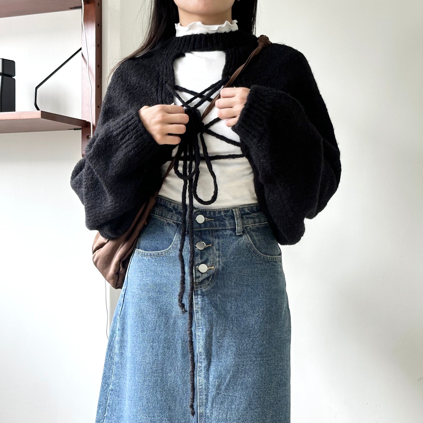 2-Ways 綁繩 CROPPED SWEATER 3色入 [門市搬遷清貨限時優惠$169!]