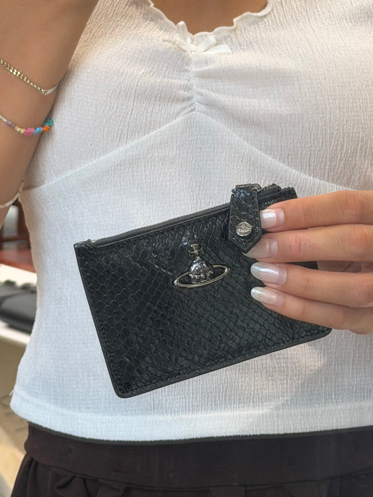 Vivienne Westwood Slim Cardholder 2026最新限定蛇皮灰藍星球卡套 [英國轉季大折扣🇬🇧性價比超高]