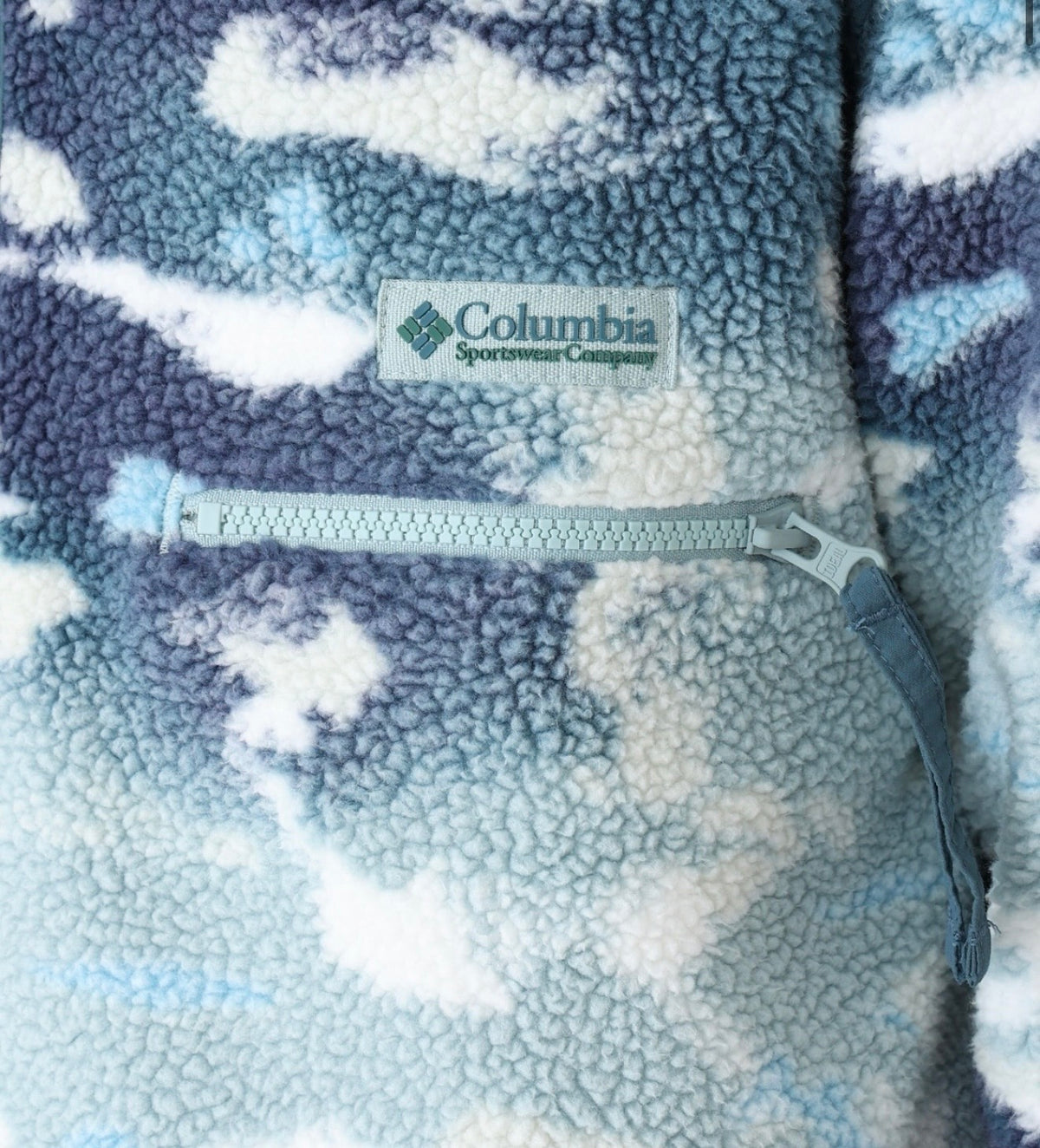 Columbia Blue Mountain Fleece (Helvetia II Print Half Snap Fleece)