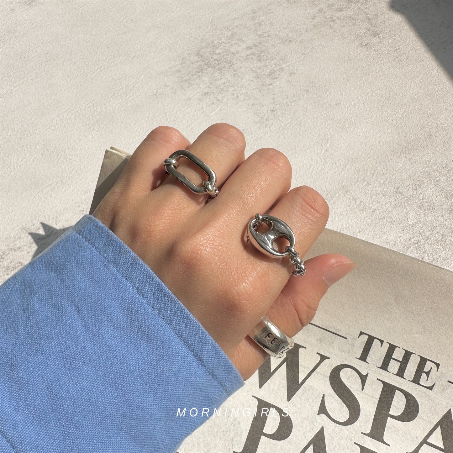 Otro Accesorio 西班牙手工飾物 - Rectangle on Chain Ring