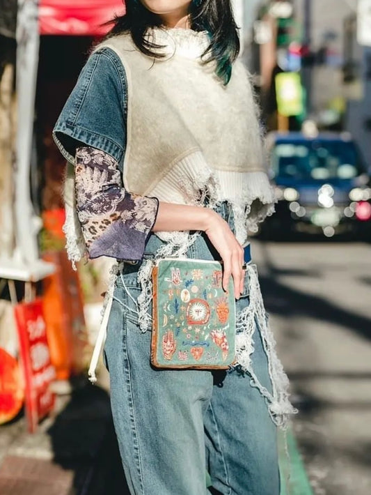 Hamblepie 泰國自家品牌 - Corduroy Little Doddle Flat Shoulder Bag