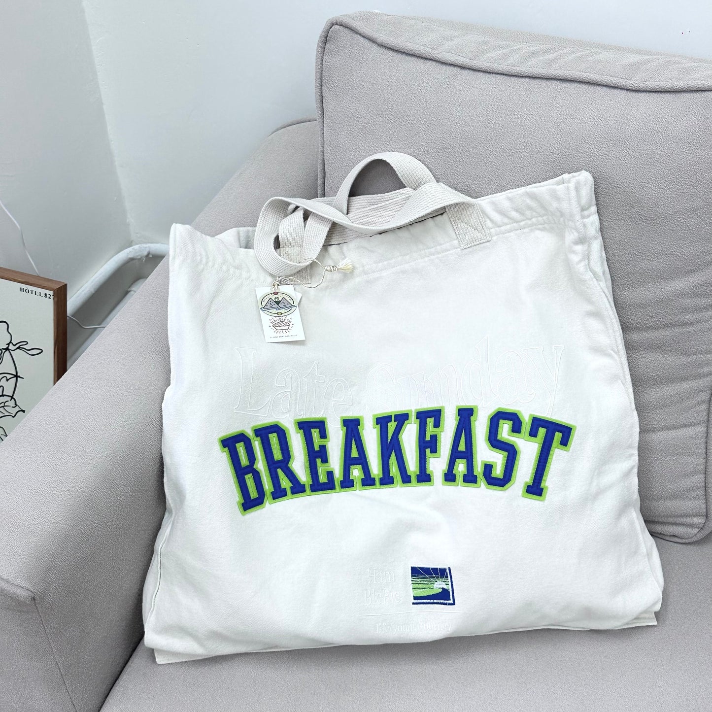 Hamblepie 泰國自家品牌 - Late Sunday Breakfast Big Tote Bag [清貨優惠中!]