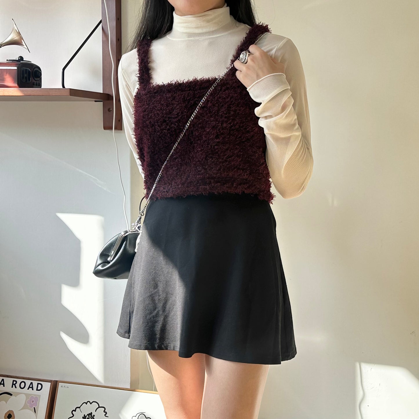 毛毛粒粒外搭小背心 [門市搬遷清貨限時優惠$69!]