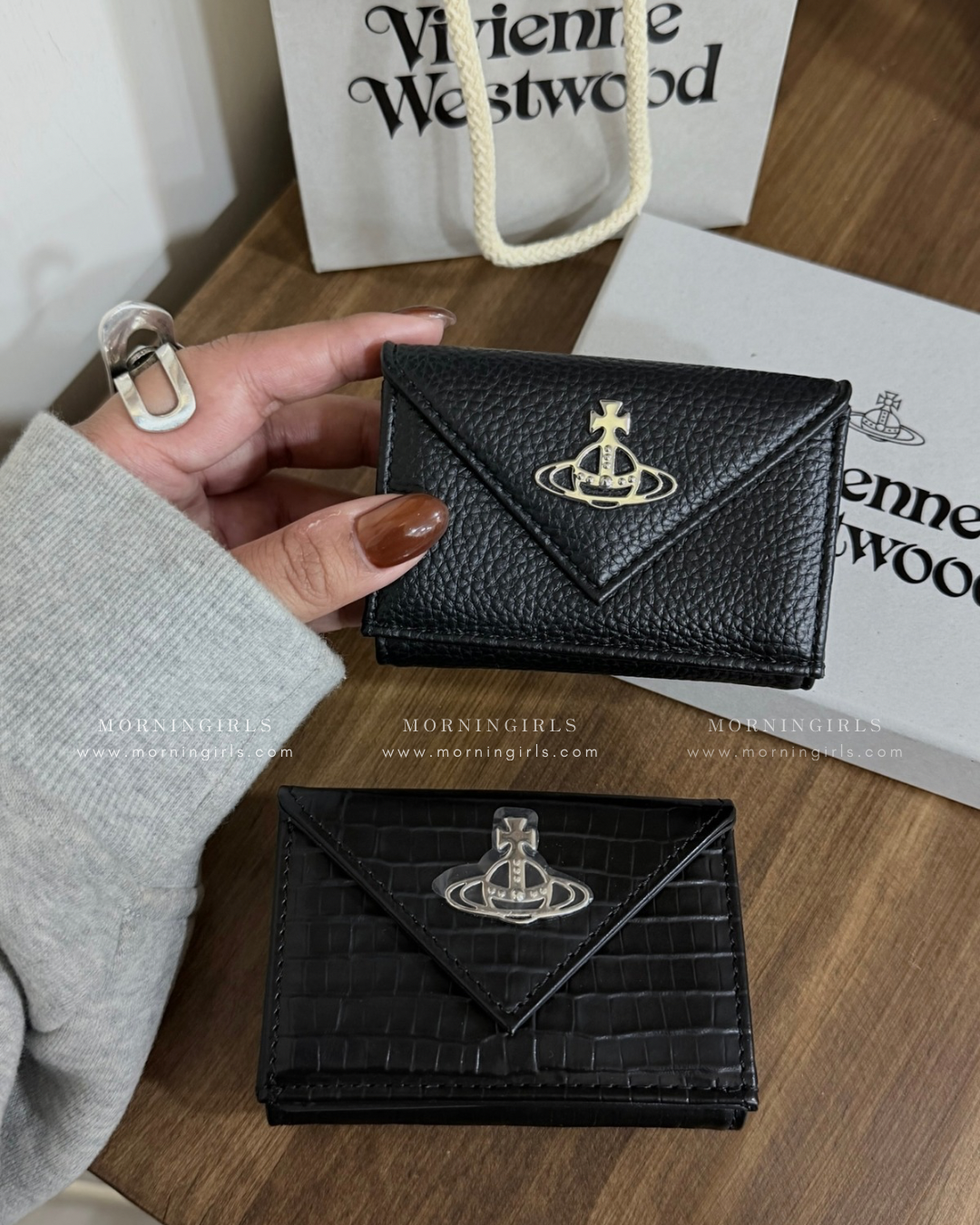 Vivienne Westwood Envelope Mini Wallet 掌心小銀包 [最新銀色荔枝紋新品優惠中 小尺寸銀包推介!]