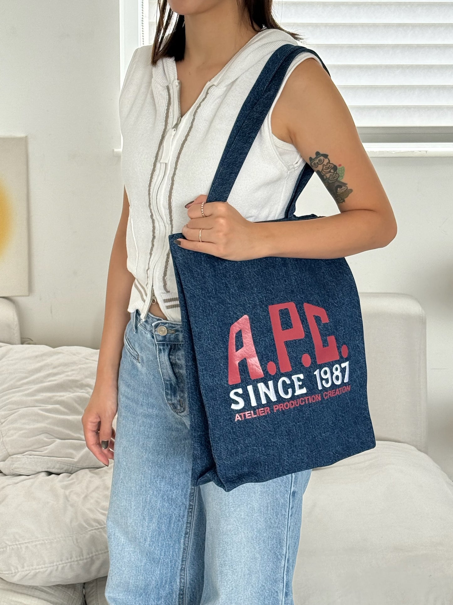 A.P.C. Denim Tote Bag Special Edition 1987［最新上架! 限量現貨優惠中!］