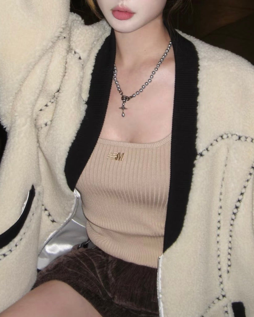 Vivienne Westwood Aleksa Pearl Choker Necklace 巴洛克水滴珍珠限量灰色［大折扣中 NANA同款 絕美小暗黑灰!]