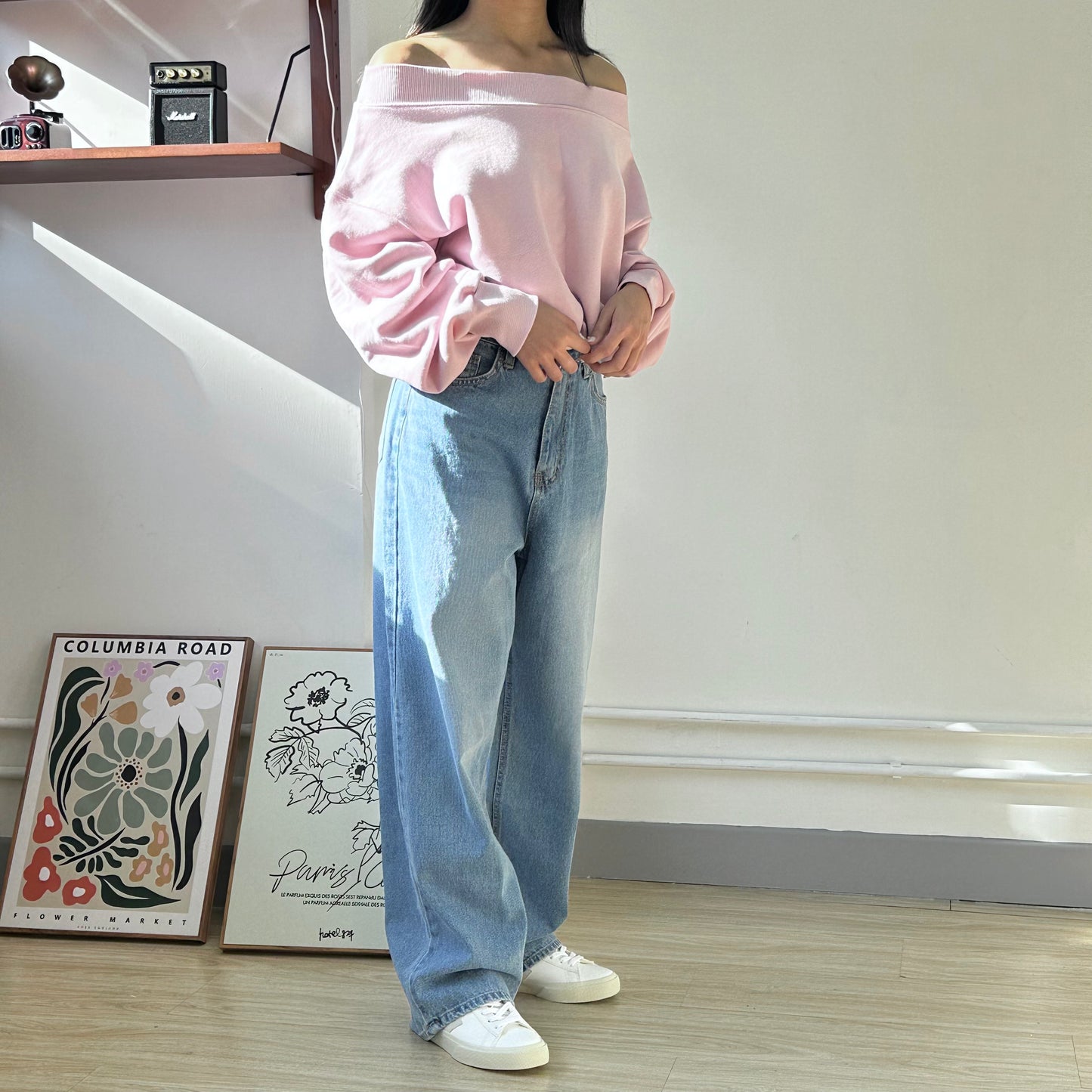 One Shoulder Loose Sweater [門市搬遷清貨限時優惠$99!]