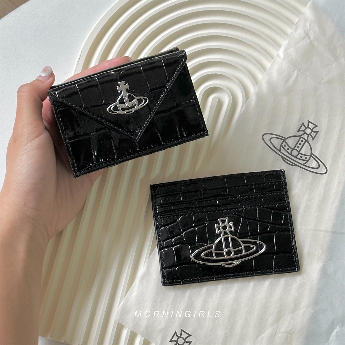 Vivienne Westwood Envelope Mini Wallet 掌心小銀包 [最新秋冬奶啡小牛皮 小尺寸銀包推介!]