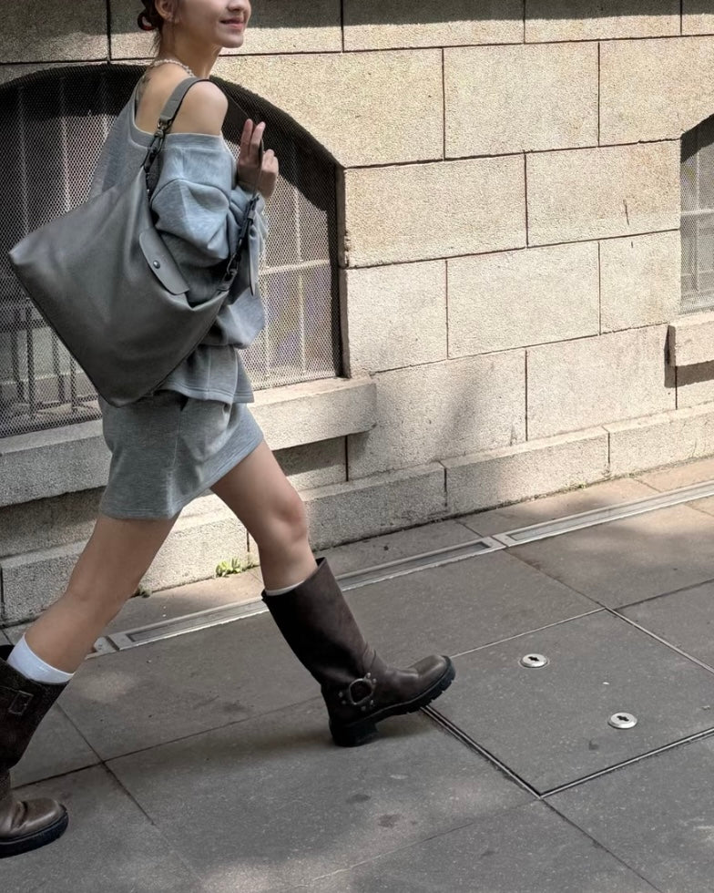 LONGCHAMP Le Pliage Xtra M Hobo Bag 超熱賣真皮系列［超人氣黑色大象灰限量現貨優惠中 完售即止!］