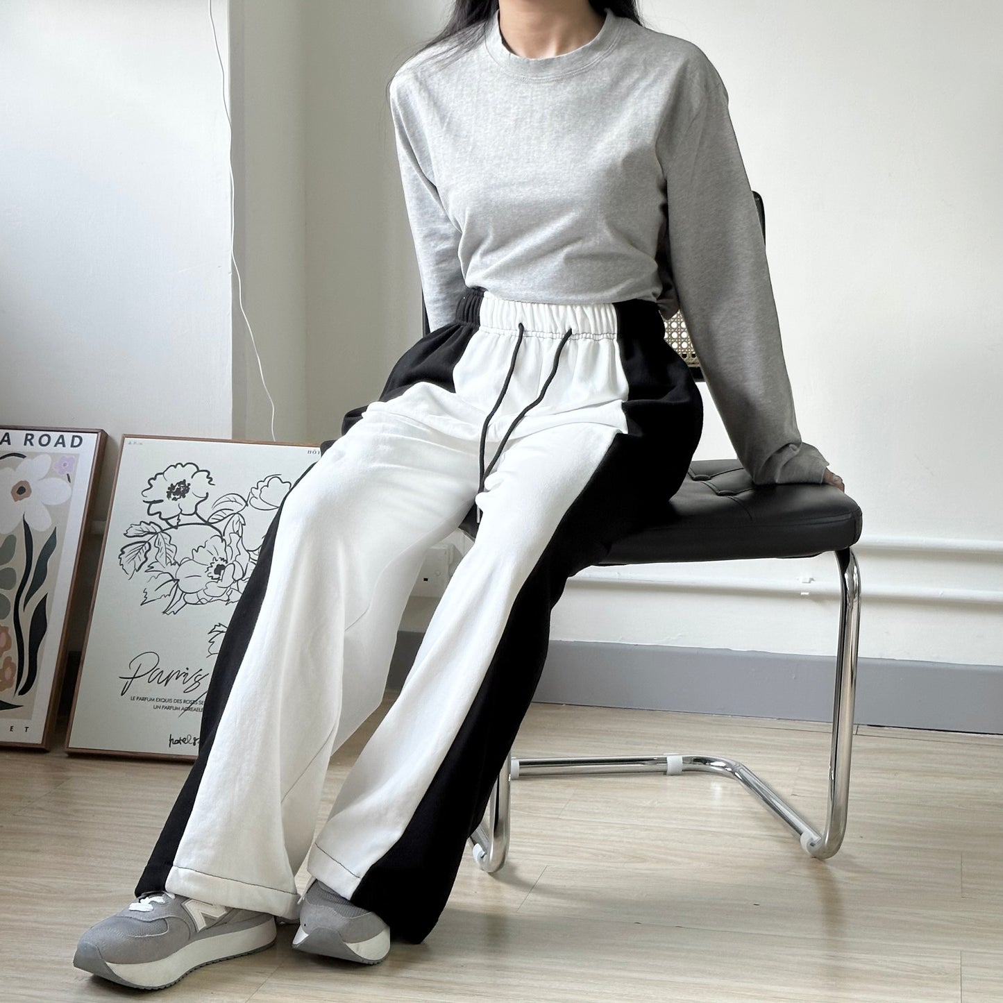 全橡筋拼色重磅棉褲 [門市搬遷清貨限時優惠$149!]