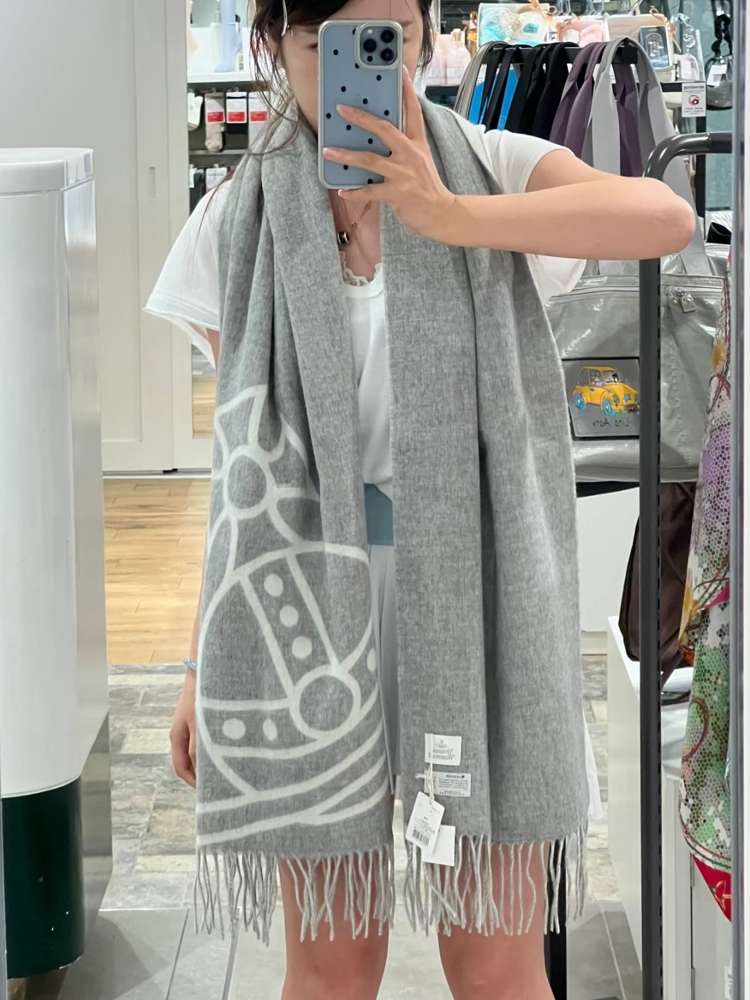 Vivienne Westwood Reversible ORB Logo Scarf 大尺寸雙面頸巾 (100%羊毛) [日本限定! 已停產最後現貨]