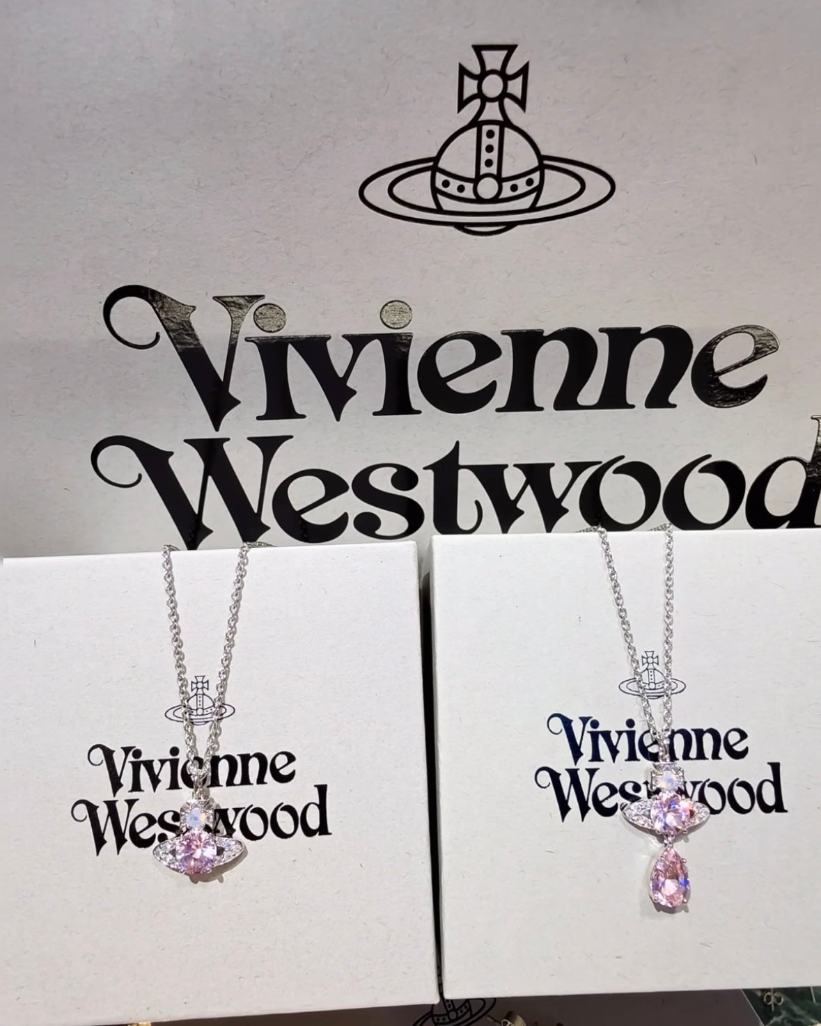 Vivienne Westwood Ismene Drop Pendant Necklace 粉紅人魚眼淚 [只有超小量貨!!]