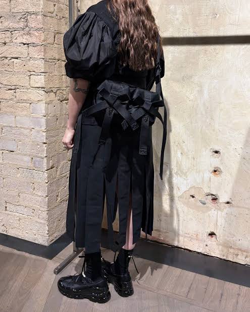 Simone Rocha Classic Bow Crossbody Bag 純黑色肩帶款 [沒有珍珠]