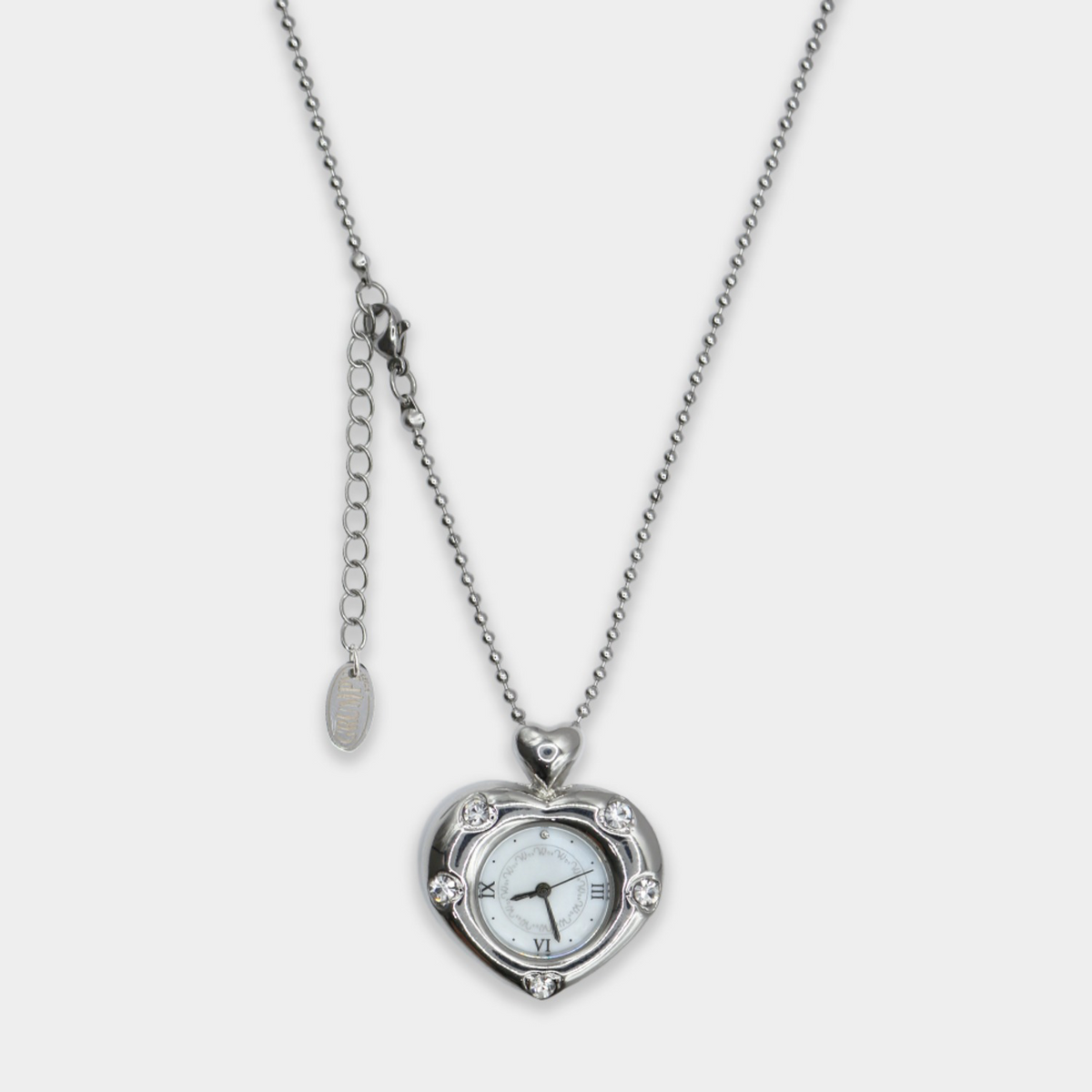 韓國選物🇰🇷 Grumpy Stuff Twinkle Heart Clock Long Necklace