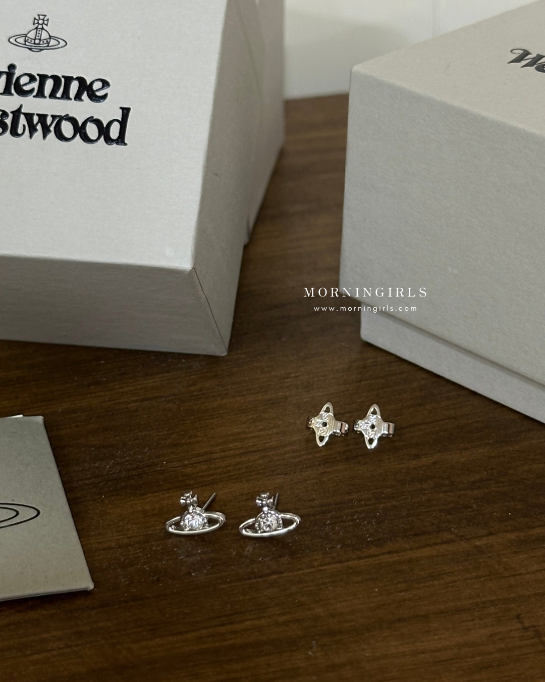 Vivienne Westwood Nano Solitaire Earrings 銀色 [超熱賣!可放耳骨 性價比超高]