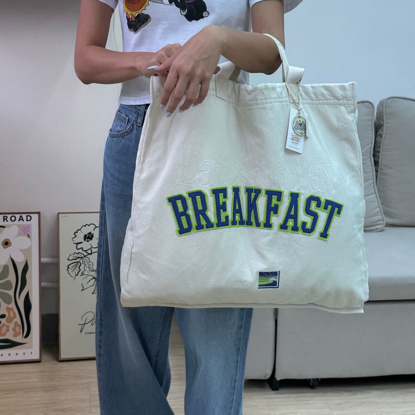 Hamblepie 泰國自家品牌 - Late Sunday Breakfast Big Tote Bag [清貨優惠中!]