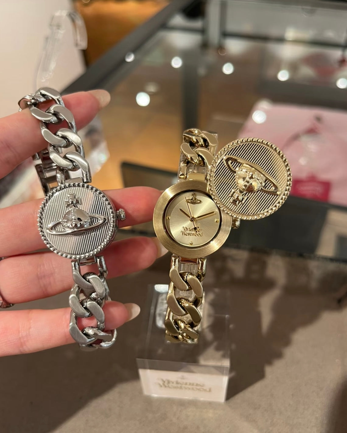 Vivienne Westwood Orb Button Watch 滑蓋手錶 [古巴鏈Vintage復古感 歐洲全斷貨最後一批12月中到]