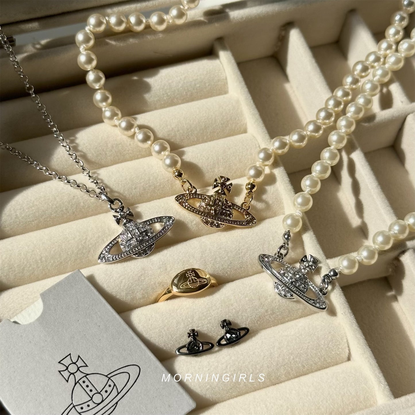 Vivienne Westwood Nano Solitaire Earrings 銀色 [超熱賣!可放耳骨 性價比超高]