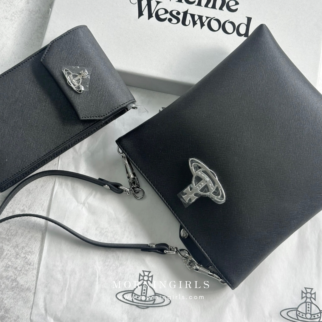 Vivienne Westwood Phone Bag 黑色十字紋