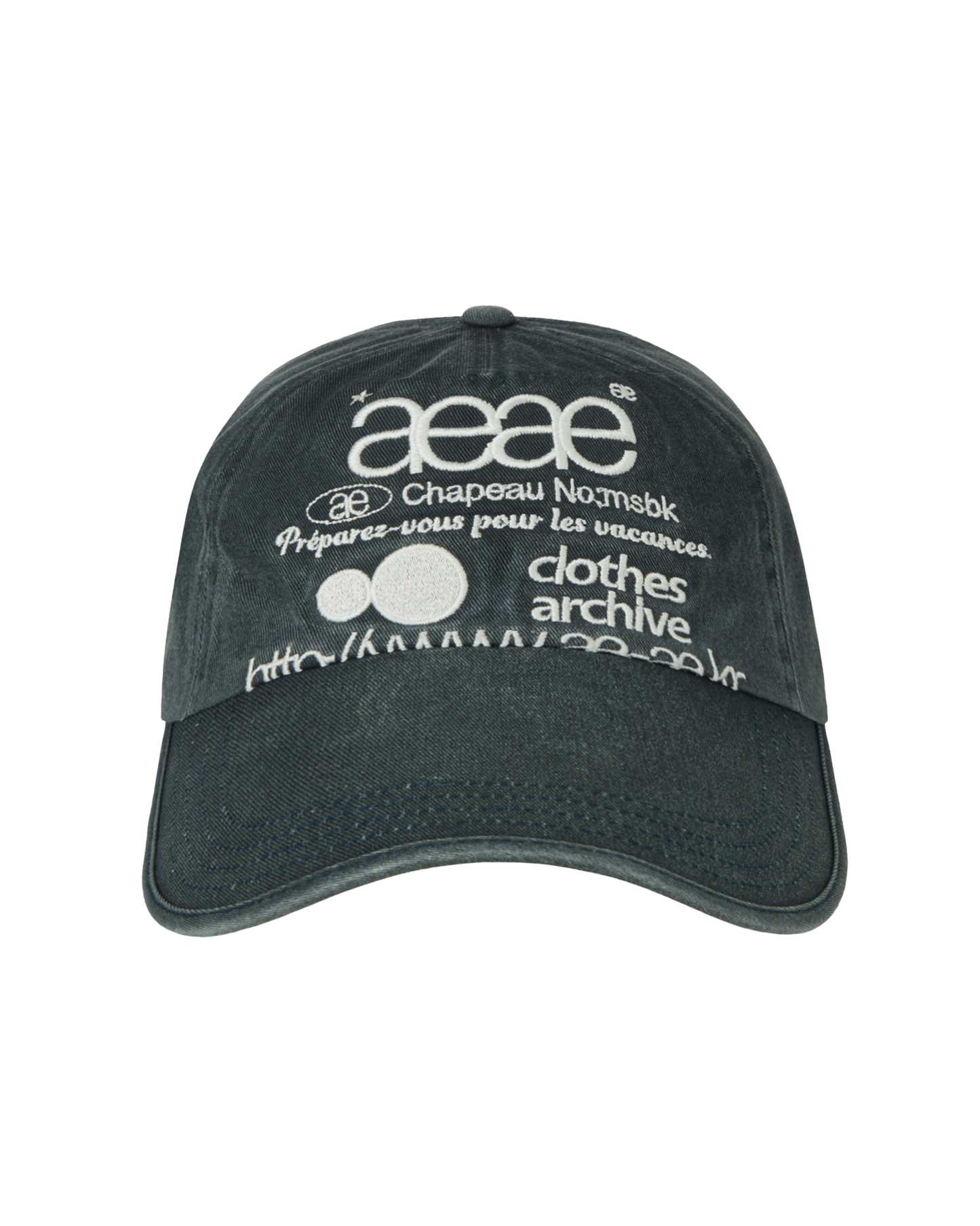 Aeae Web Logo Washed 5 Pannel Ball Cap 最新韓國選物🇰🇷復古洗水棒球帽［Made in Korea🇰🇷經典Logo設計 日常佩戴OK!］