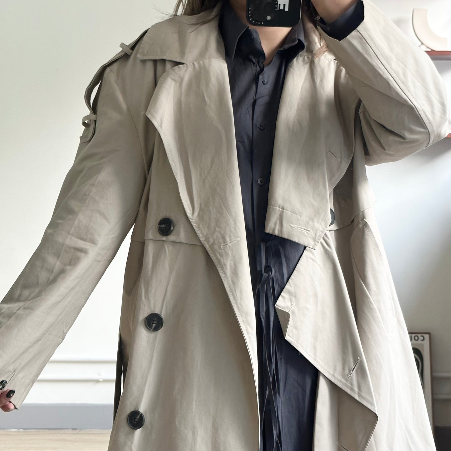 French Trench Coat [CP值超高!! 建議160up穿著]  [門市搬遷清貨限時優惠$149!]