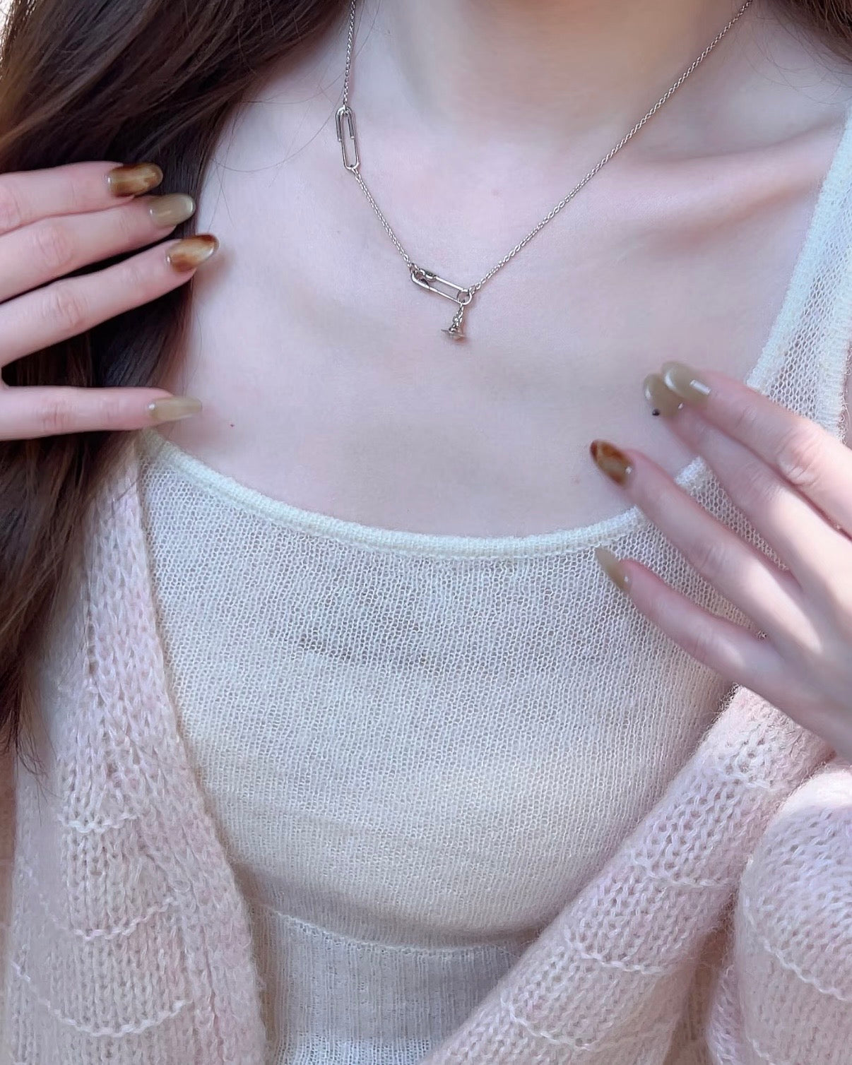 Vivienne Westwood Safety Pin Pendant Necklace 最新925純銀扣針🧷