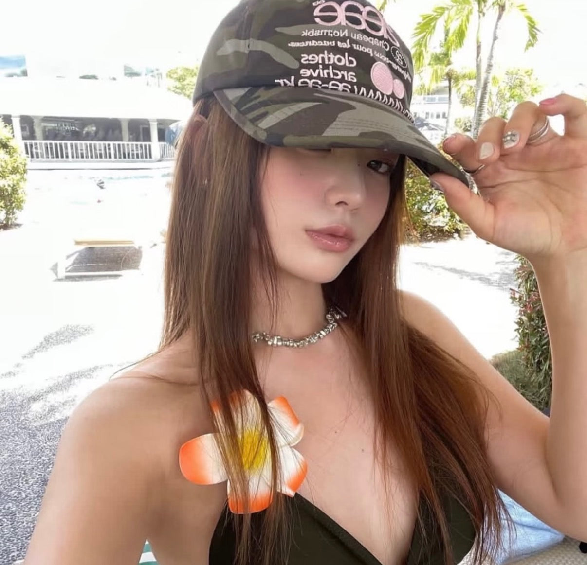 Aeae Web Logo Camo 5 Pannel Cap 韓國選物🇰🇷迷彩棒球帽［Made in Korea🇰🇷極推薦必入手 超型格機能風］