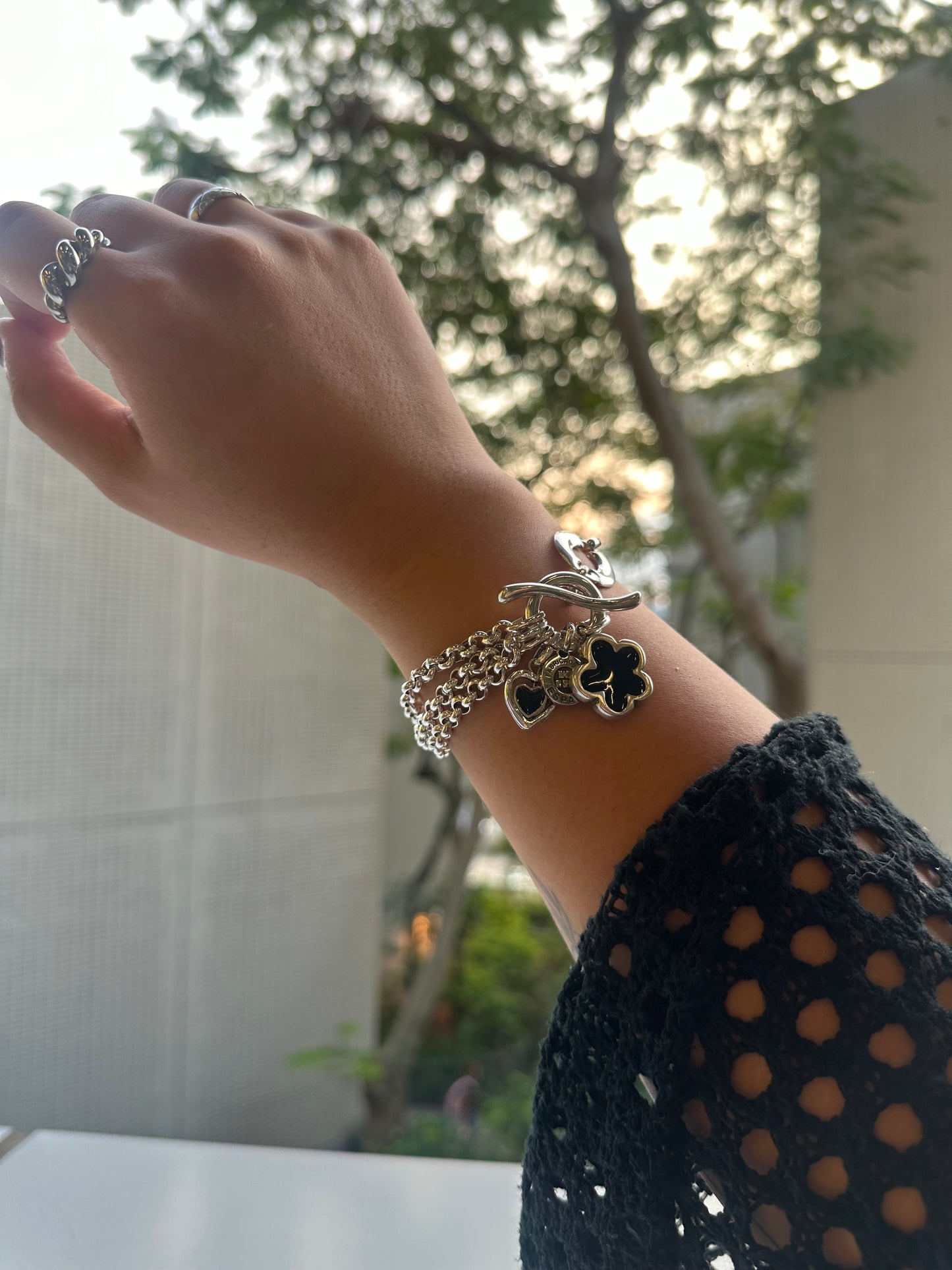 Otro Accesorio 西班牙手工飾物 - Flower Heart Bracelet [大人氣! 超推薦必買!]