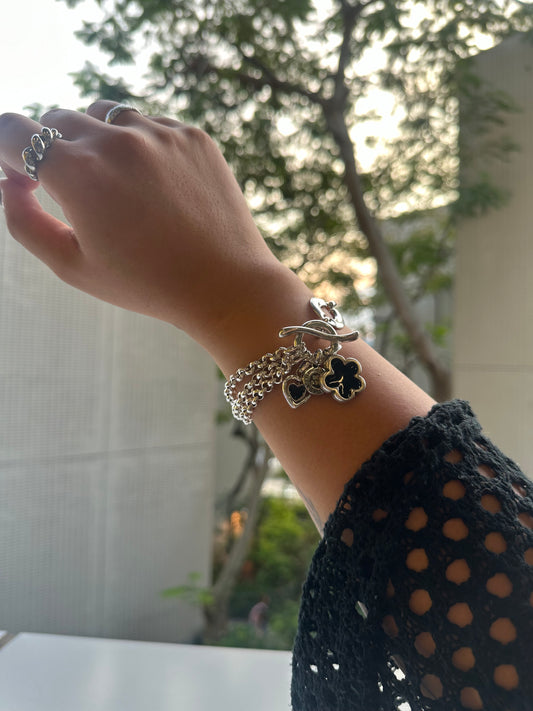 Otro Accesorio 西班牙手工飾物 - Flower Heart Bracelet [大人氣! 超推薦必買!]