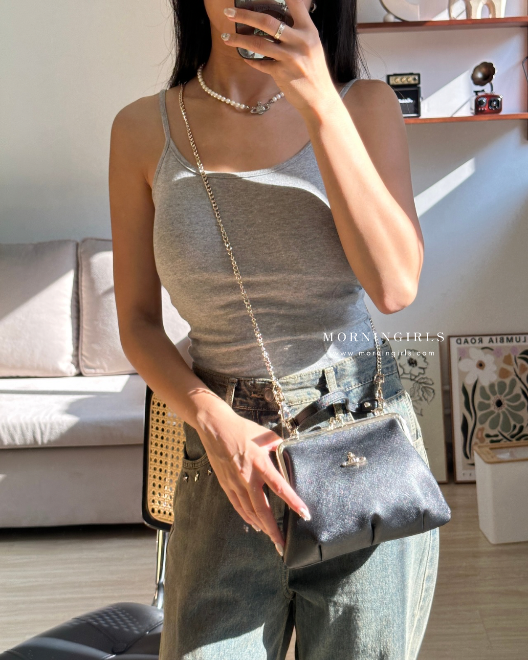 Vivienne Westwood Granny Frame Purse 經典餃子袋 復古金十字紋 [防刮花堅挺大容量]