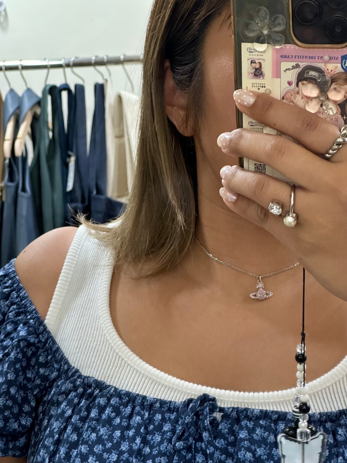 Vivienne Westwood Grace Bas Relief Pendant Necklace 全粉紅閃鑽土星 儀式感人士之選 [最新上架! 超限量現貨!]