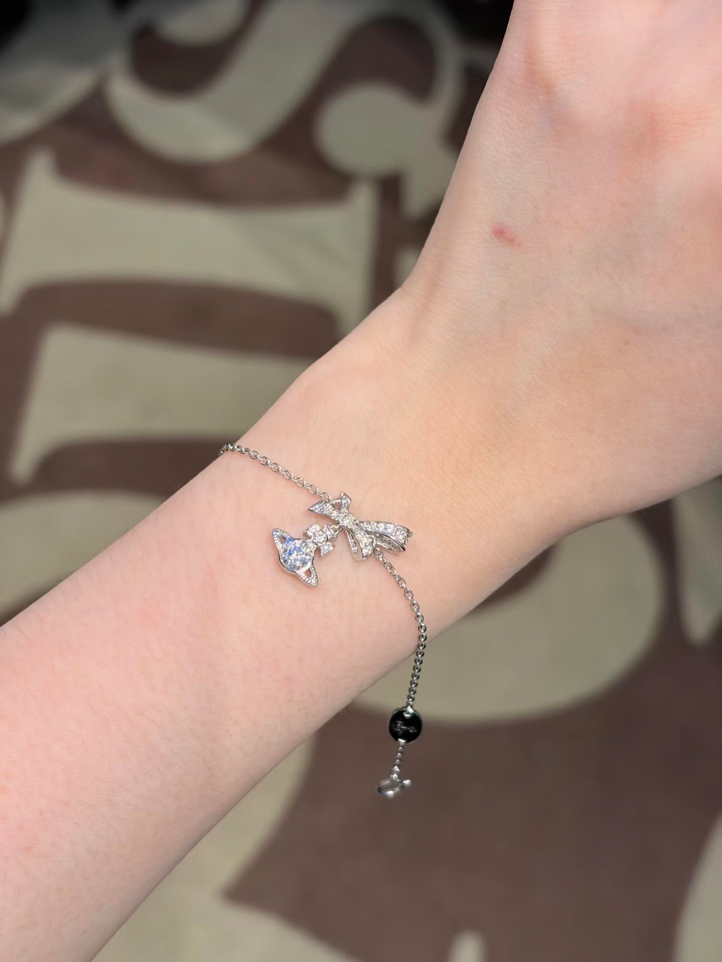 Vivienne Westwood Angelique Pendant Necklace 可愛蝴蝶結星球 925純銀 [最新上架 頸鏈手鏈耳環同步發售!]