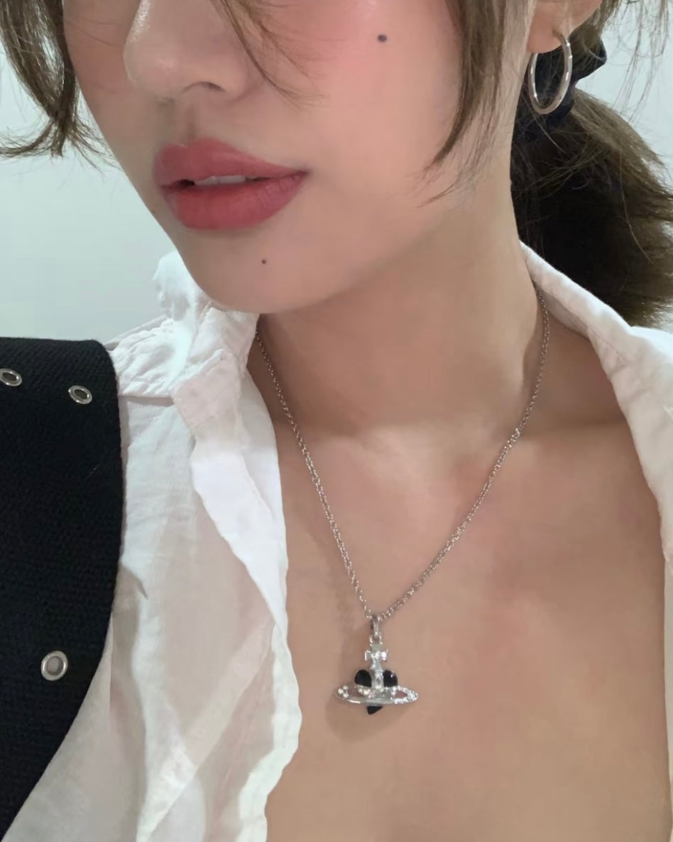 Vivienne Westwood Diamante Heart Necklace 愛心頸鏈 [2025限定乾燥玫瑰色正式上架! 全現貨發售中!]