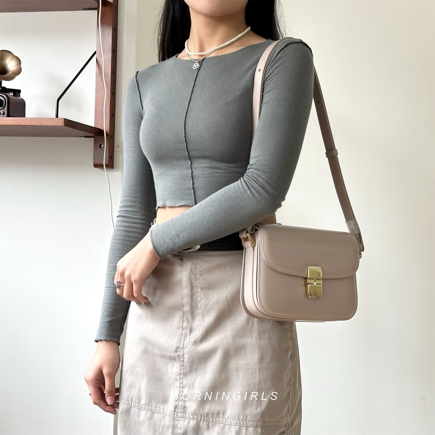 A.P.C. Grace Bag [經典金扣 SMALL]［深啡猄皮美德拉風限定上架］