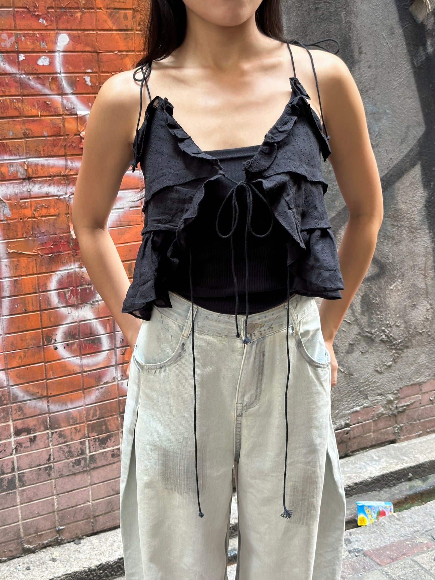 [KRTP002] Ruffle Ribbon Vest［超美超推介!］