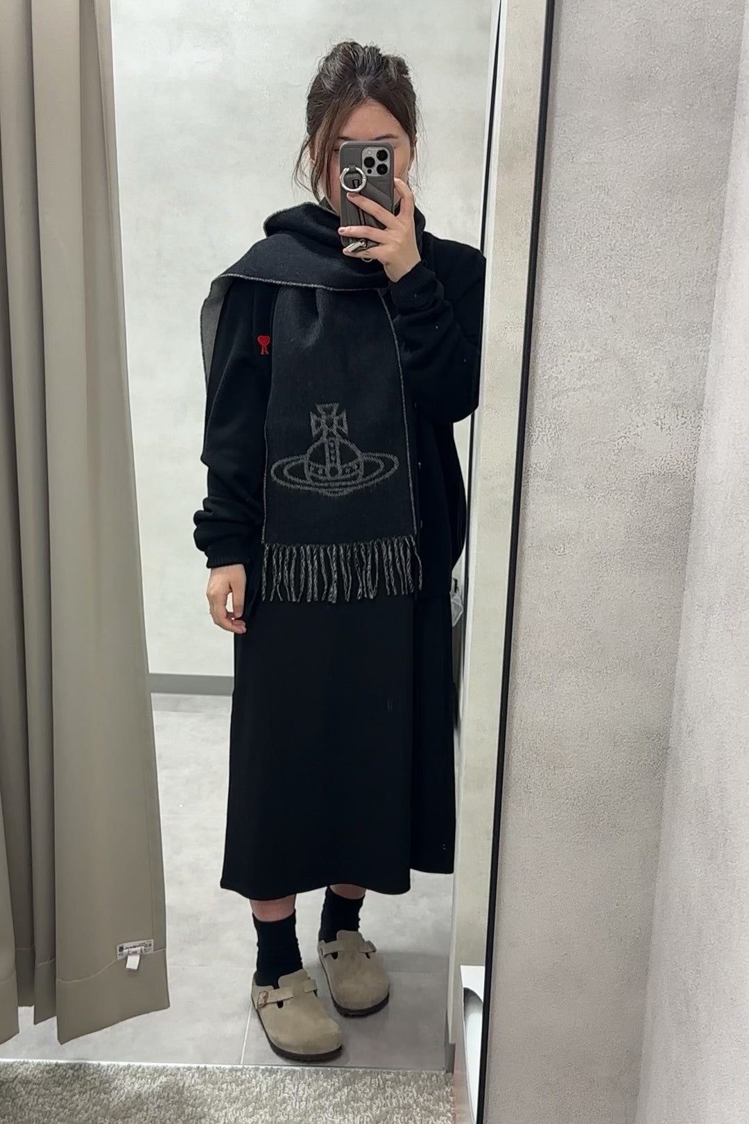 Vivienne Westwood Double ORB Logo Scarf (100% wool) [黑色啡色超熱賣! 日本版 意大利製!]