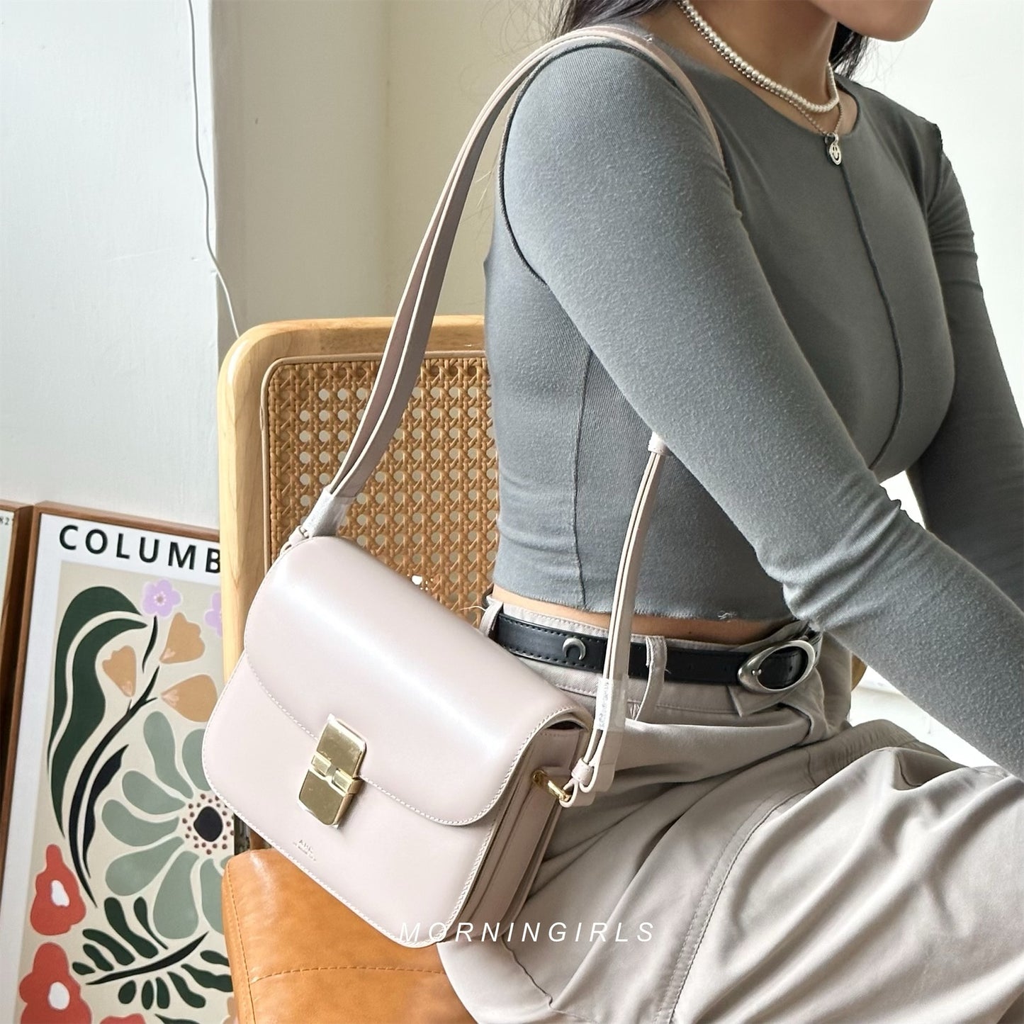 A.P.C. Grace Bag [經典金扣 SMALL]［深啡猄皮美德拉風限定上架］