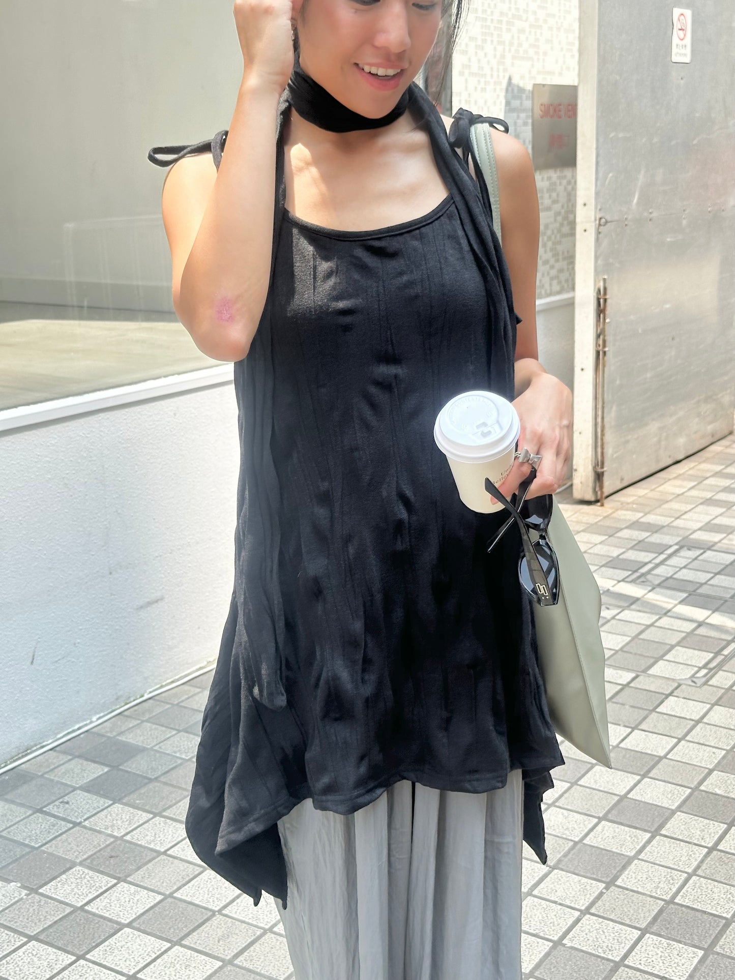 [KROP001] Wrinkled Sleeveless OPS［連頸帶 超推介!］