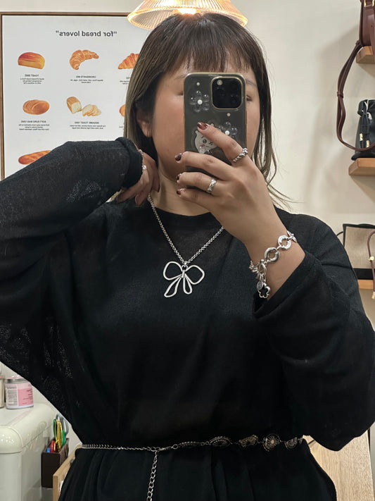 Otro Accesorio 西班牙手工飾物 - Flat Big Bow Necklace