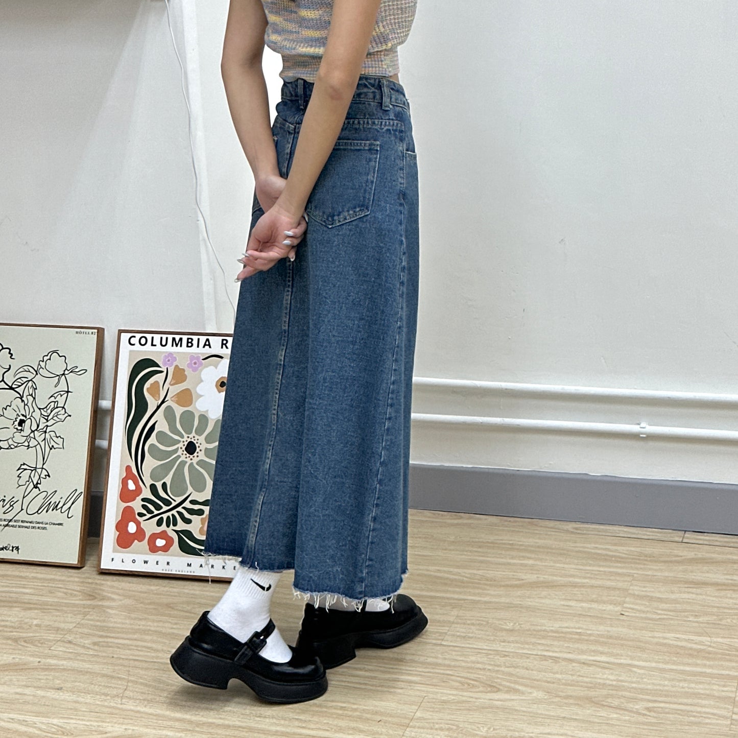 A-cut Denim Soso Split Straight Skirt [門市搬遷清貨限時優惠$169!]