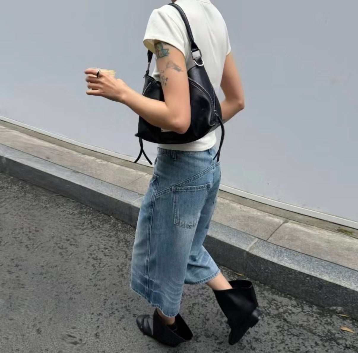 Matin Kim Side Zipper Two Way Bag SMALL 韓國選物🇰🇷側鍊飾帶單肩小流浪袋 [可兩用手挽側揹OK!］