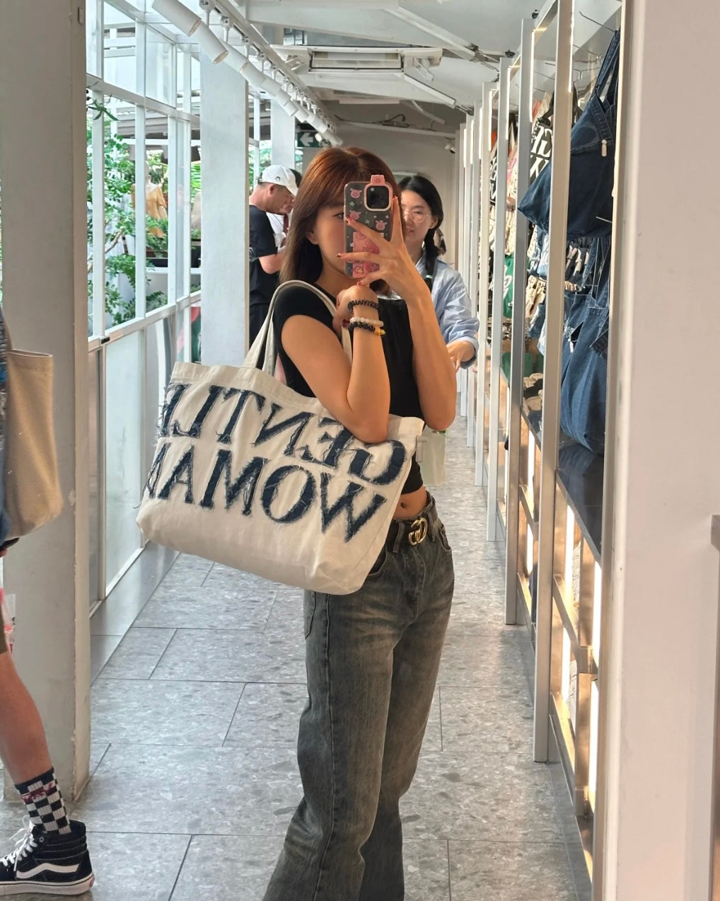 Gentlewoman Denim Tote Bag［超熱賣爛牛仔 夏天必備單品!］