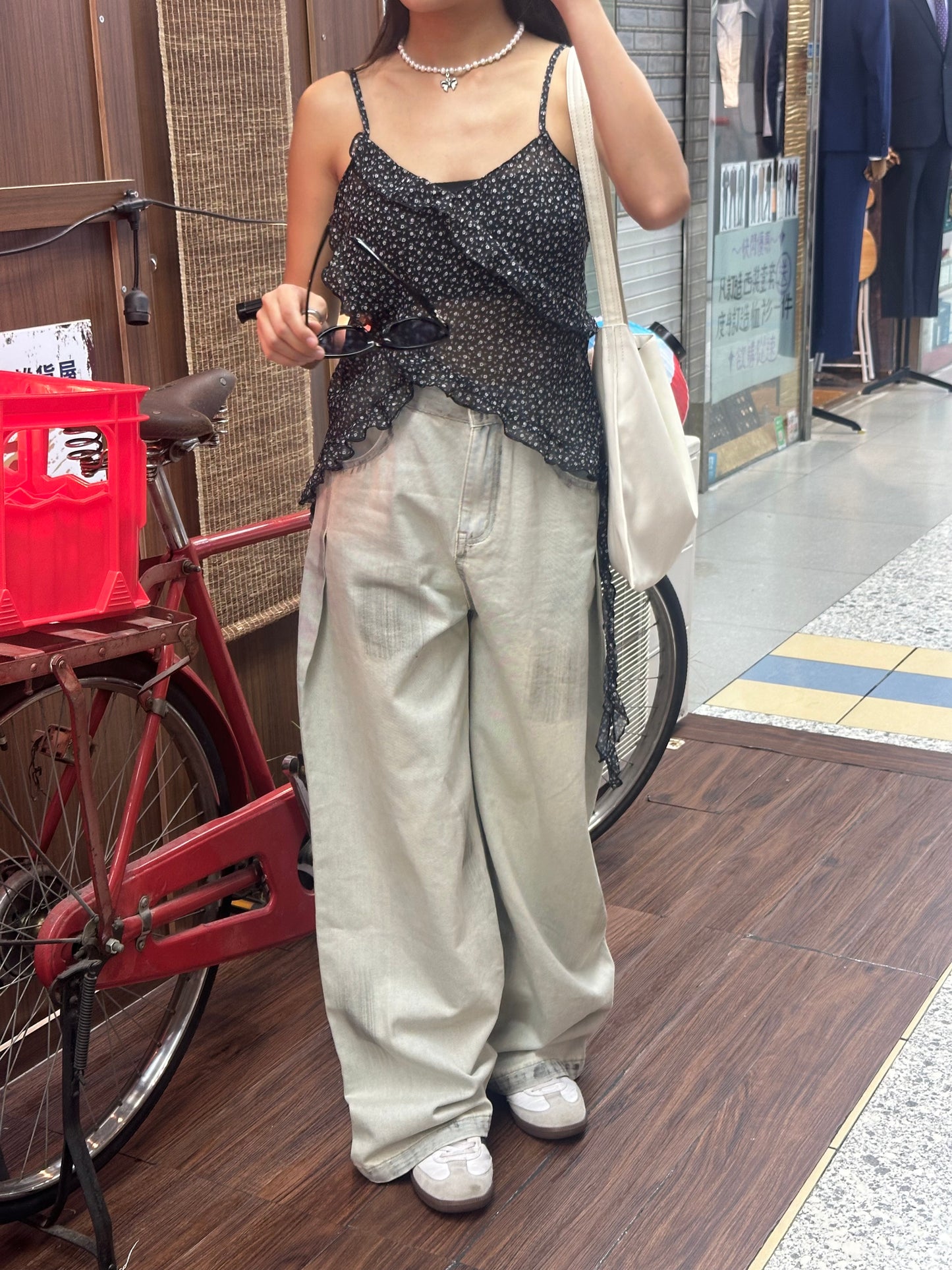 [KRTP001] 花花雪紡小背心