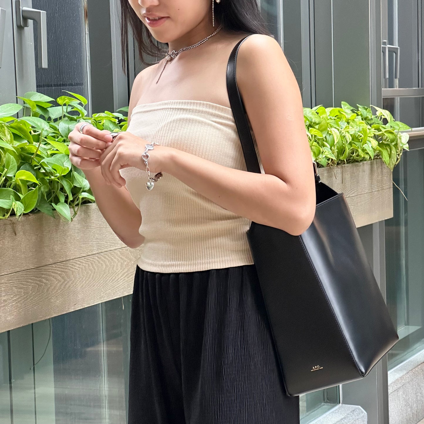 A.P.C. Virginie Bucket Bag 水桶袋 [REGULAR] ［DUSTY PINK年末大折扣中!］