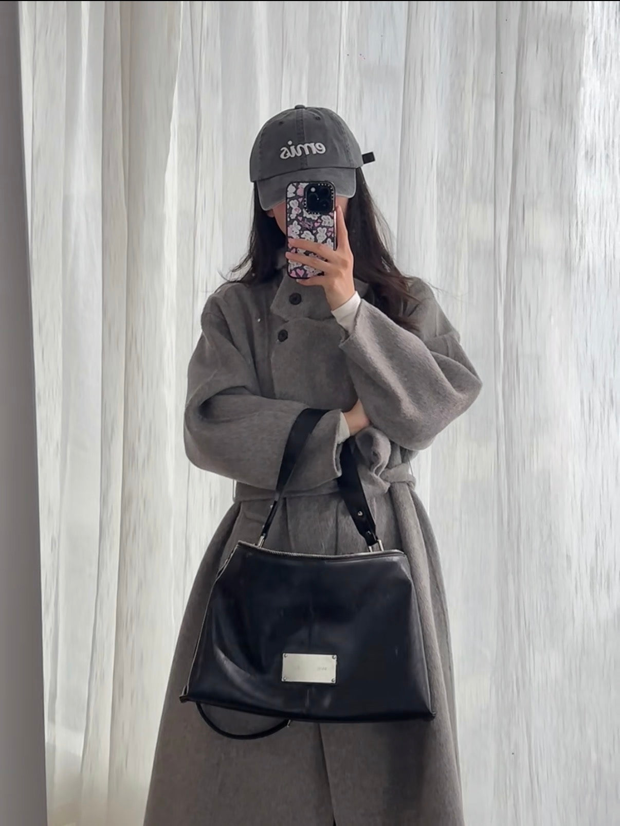 Matin Kim Side Zipper Shoulder Bag LARGE 最新韓國選物🇰🇷側鍊飾帶單肩大流浪袋［防刮耐用 超熱賣復古中性風］
