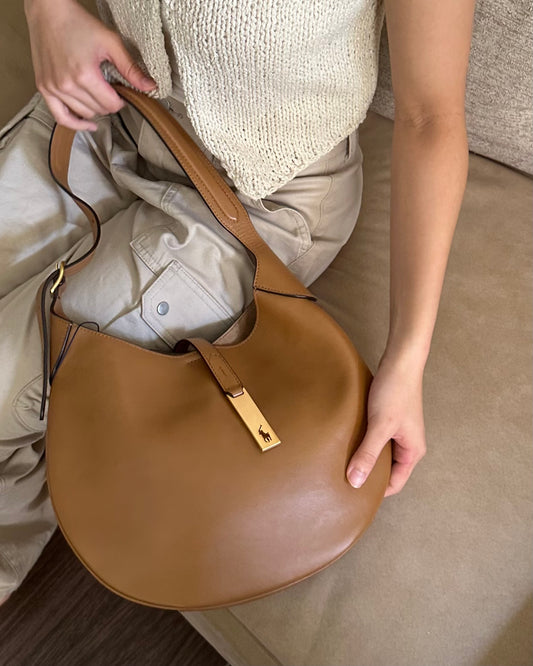 Polo Ralph Lauren ID Medium Leather Shoulder Bag