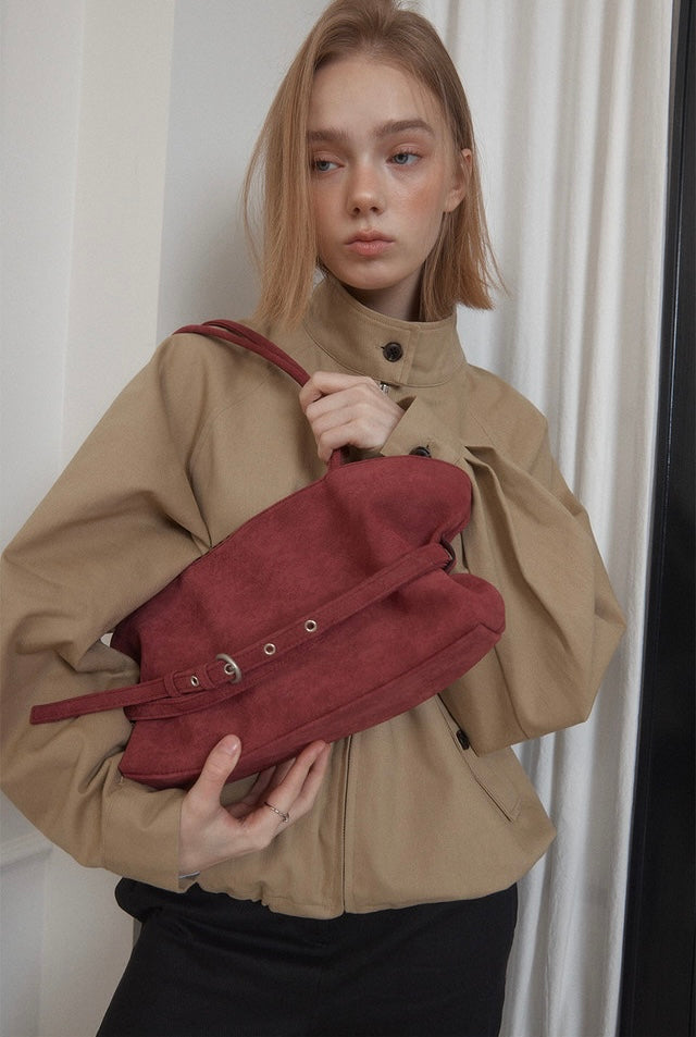最新韓國選物🇰🇷 Leterie Mellow Reversible Belt Tote Bag 雙面兩用腰帶扣單肩袋［Made In Korea🇰🇷 雙面兩用 皮帶扣設計］