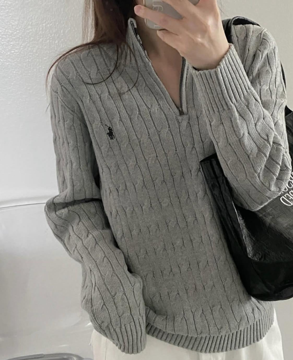 Polo Ralph Lauren 針織半拉鍊毛衣 [黑五優惠中 店主自留灰色超美]