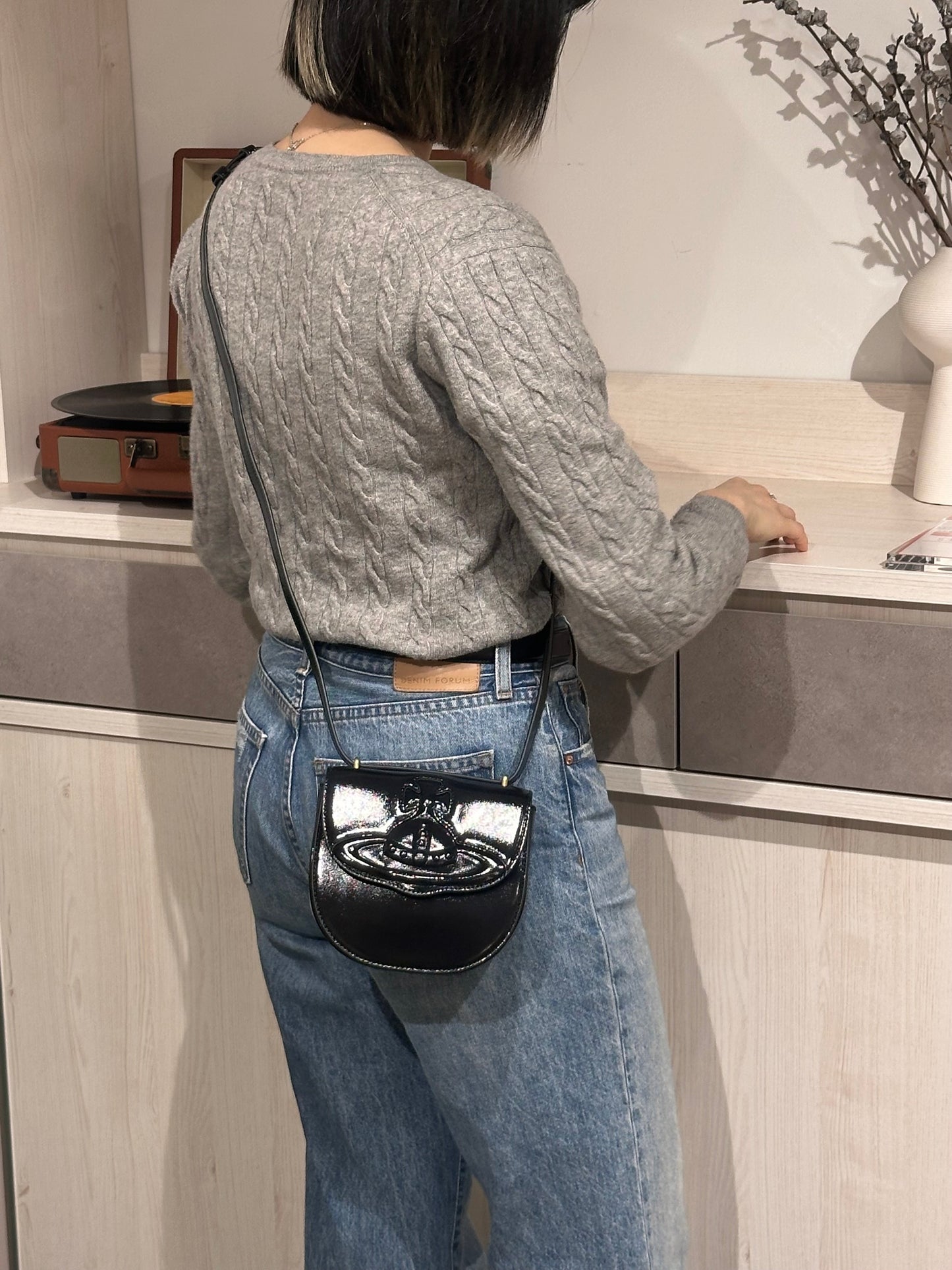 Vivienne Westwood Jodie Saddle Bag 兩用馬鞍袋 漆皮黑［最新上架! 限量現貨優惠中!］