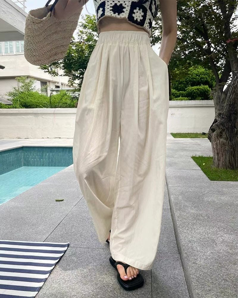 [KRPT003] 索索涼感闊褲［全橡筋腰 超舒服!］